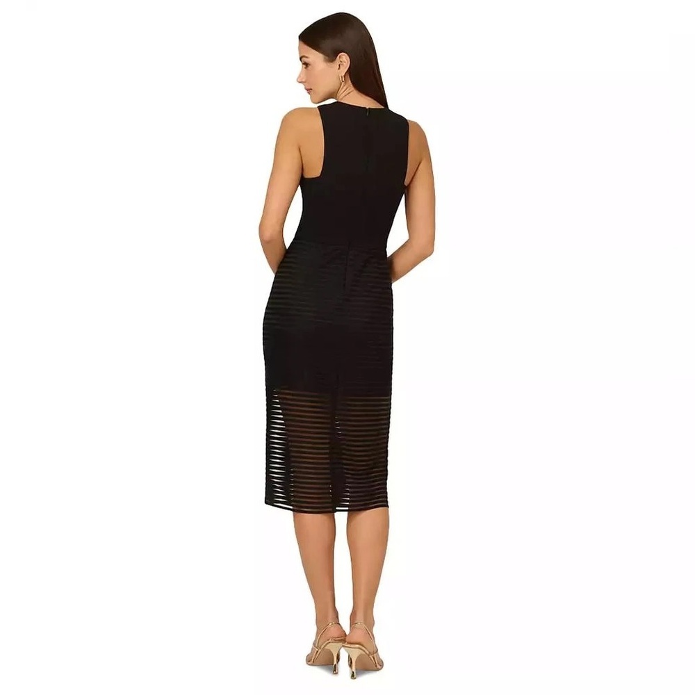 Adrianna (G5) Women's Shadow Stripe Sleeveless Sheath Dress NWT SIZE 8 - Picture 5 of 6